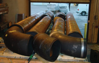 Prefabrication of feedwater piping for a piping replacement project