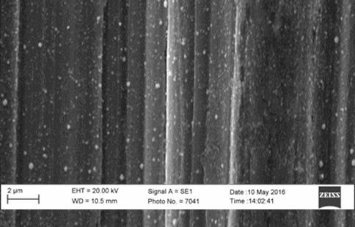 Zn and Pt surface coverage after LT-ZiP. Surface examination by Scanning Electron Microscopy (SEM) at 5,000-times magnification.
